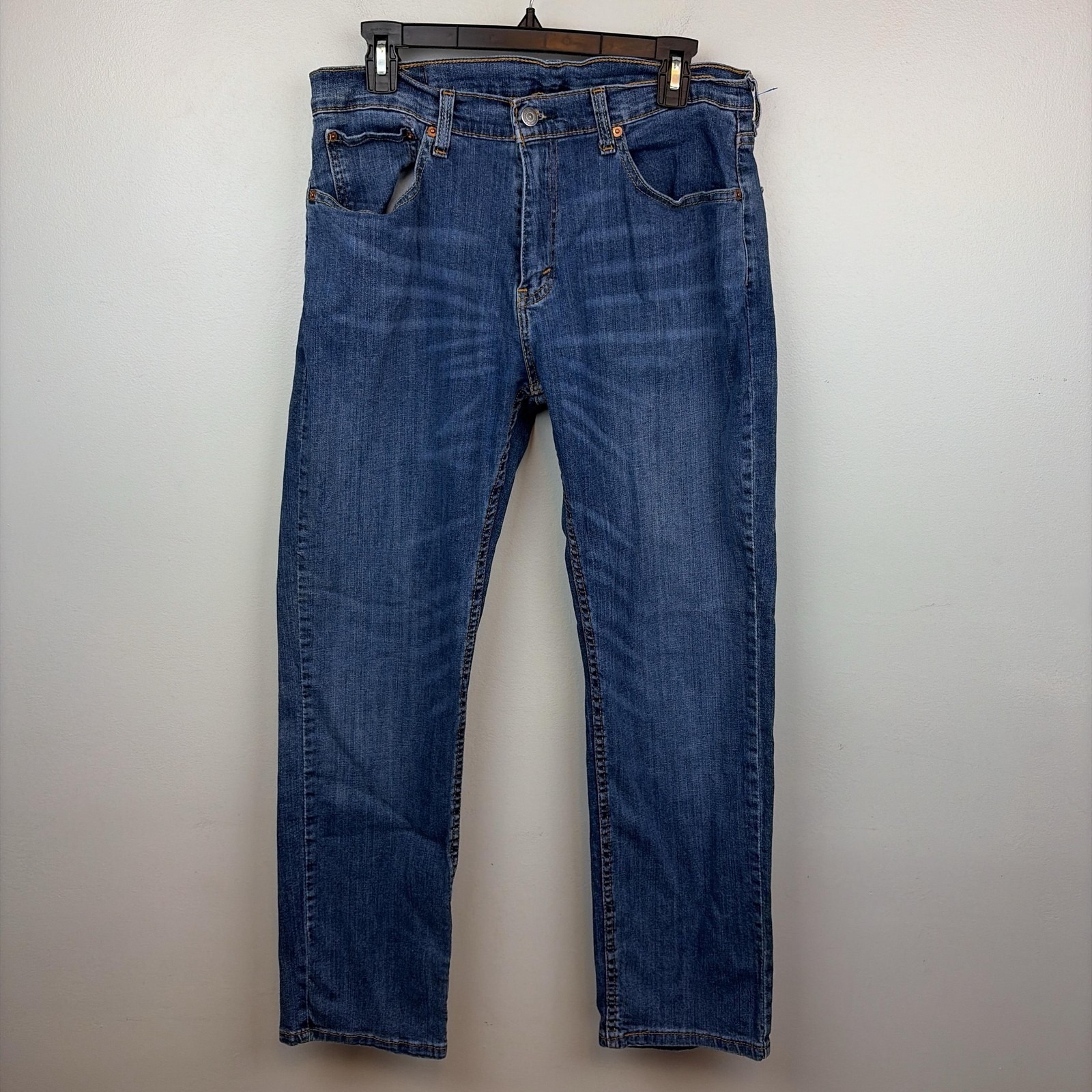 Levis 559 Jeans Mens 33x30 Blue Relaxed Straight Stretch Denim Medium Wash Pants